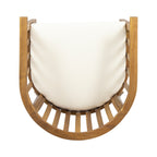 Outdoor Wooden Dining Chairs With Cushions, Set of 2
