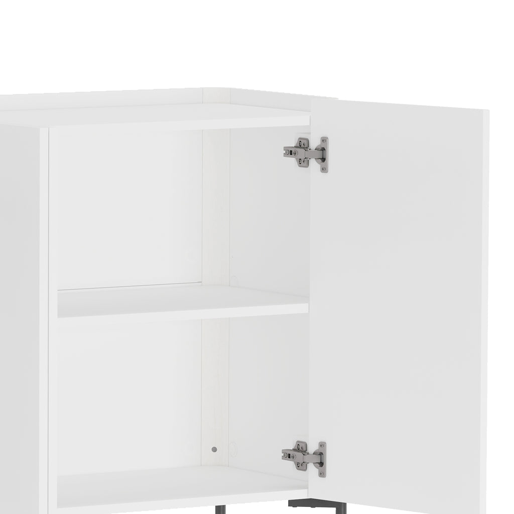 Modern Abbey 66.9" Sideboard with Adjustable Shelves and Metal Legs