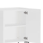Modern Abbey 66.9" Sideboard with Adjustable Shelves and Metal Legs