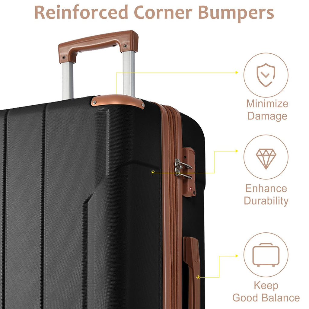Lightweight Durable ABS Suitcases with Double Wheels