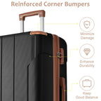Lightweight Durable ABS Suitcases with Double Wheels