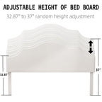 King Size Bed Frame with Adjustable Headboard