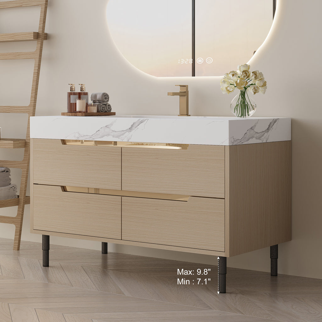 35.4" Modern Bathroom Vanity with Undermount Sink