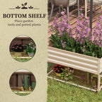 Outsunny Raised Garden Bed with Galvanized Steel Frame