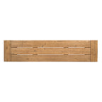 Outdoor Bench with Slat Panel Design and Acacia Wood Frame (Set of 2)