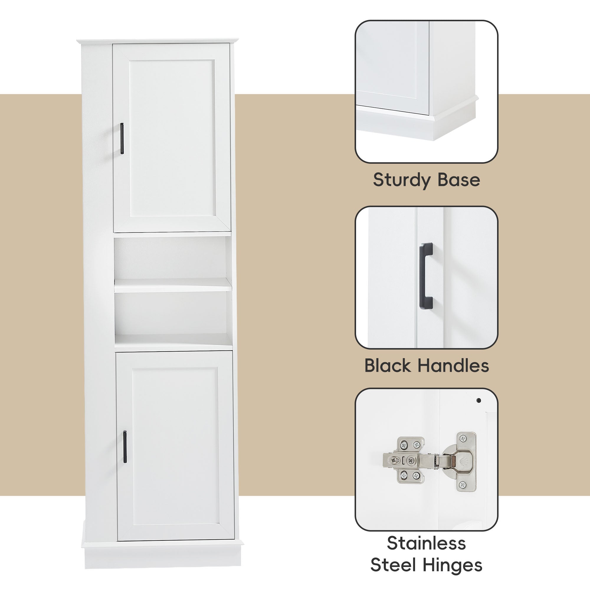 Tall Bathroom Storage Cabinet