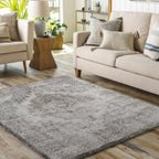 Manaring Charcoal Luxe Thick Area Rug - Clearance