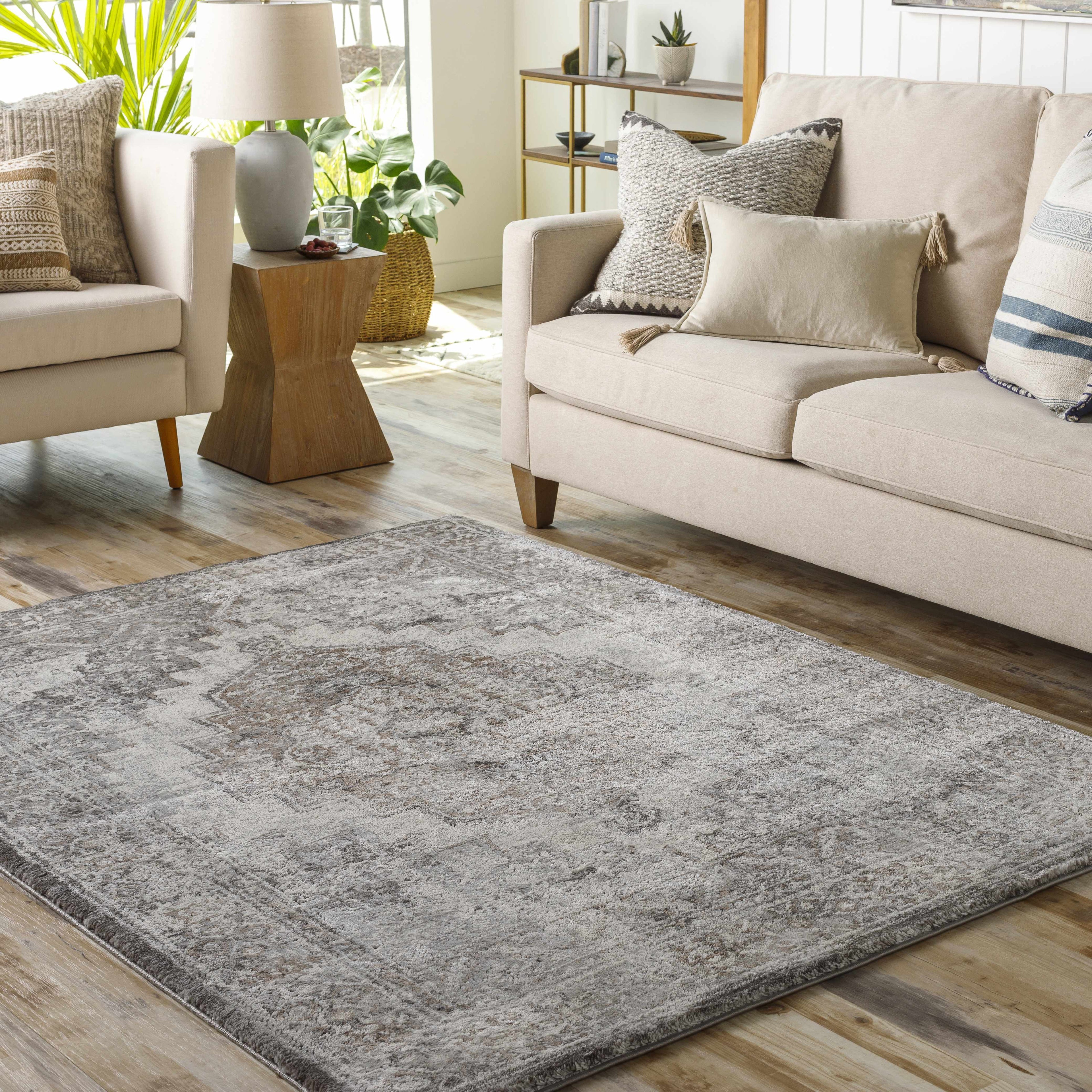 Manaring Charcoal Luxe Thick Area Rug - Clearance