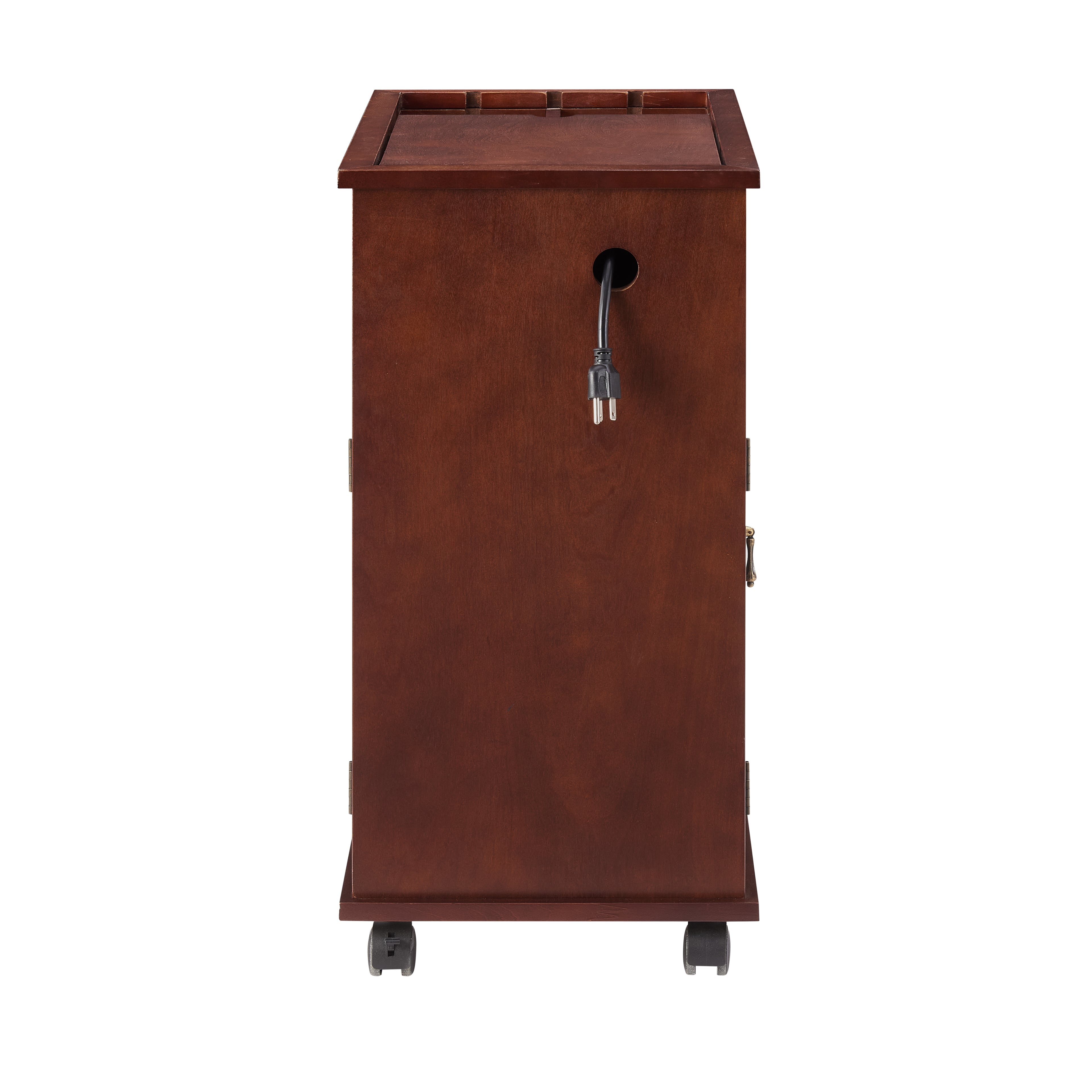 Powered Traditional End Table with Charging Station