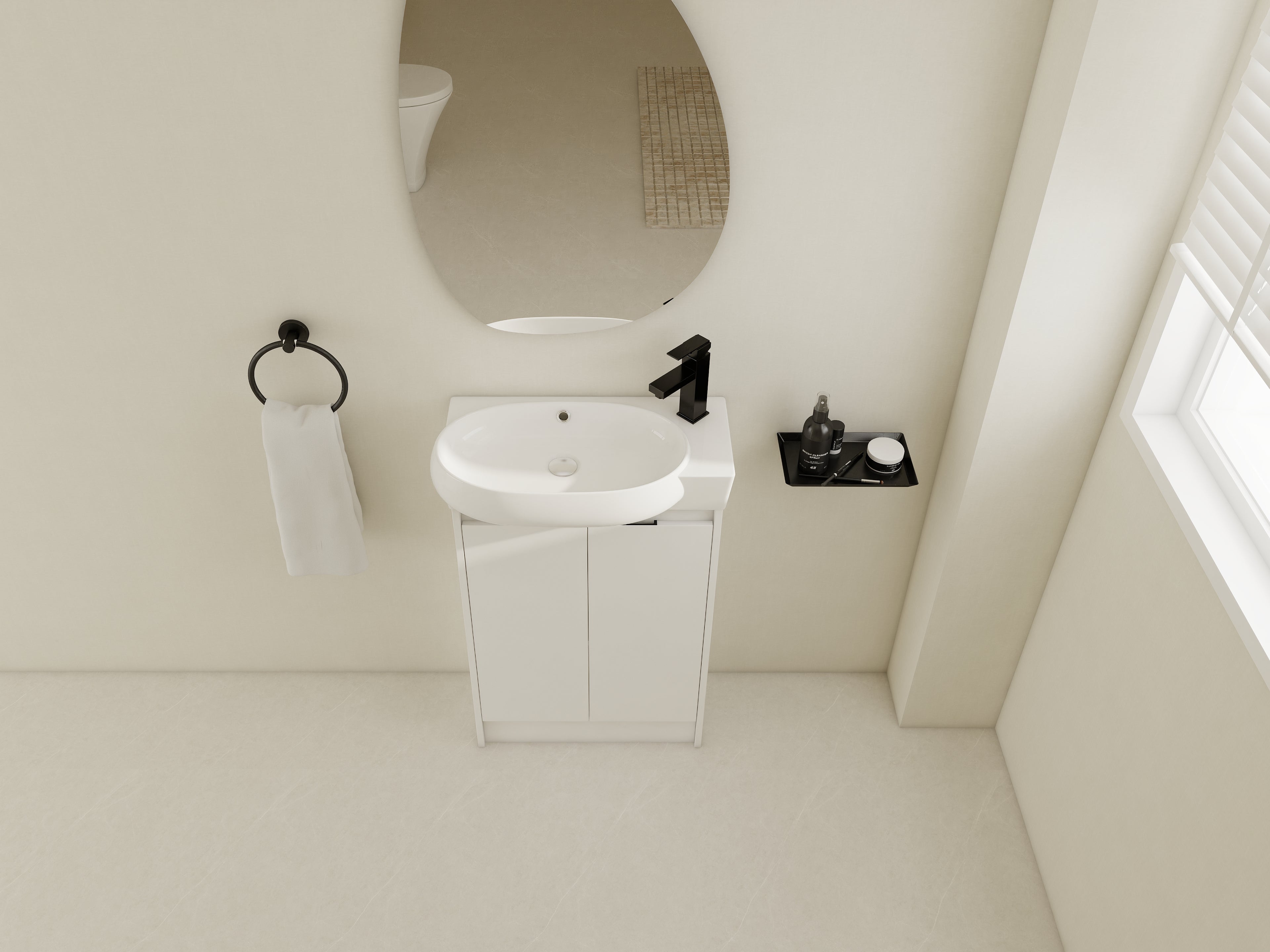 23" Freestanding Bathroom Vanity with Sink