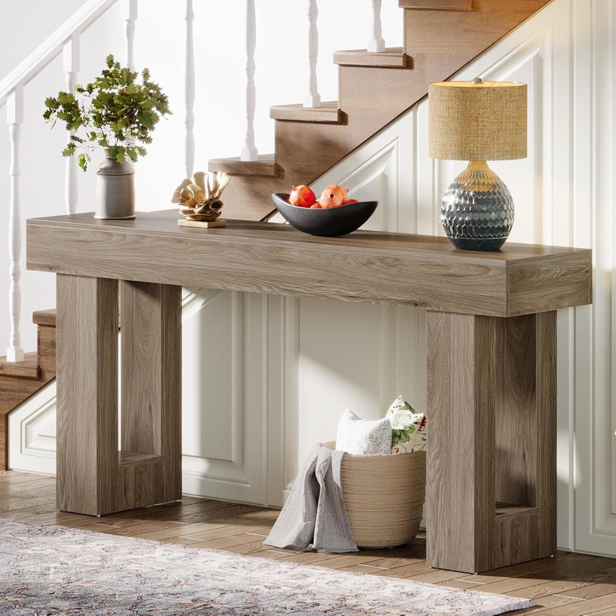 Console Table, Extra Long Narrow Sofa Table For Living Hallway