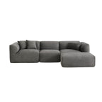 U_Style Luxury Living Room Double-Needle Cut Velvet Sofa