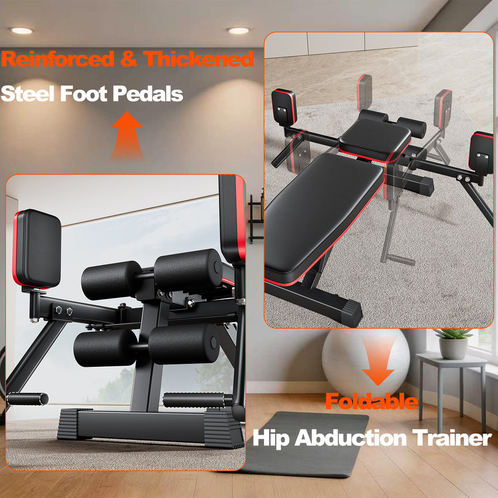 2-in-1 Weight Bench for Home Gym