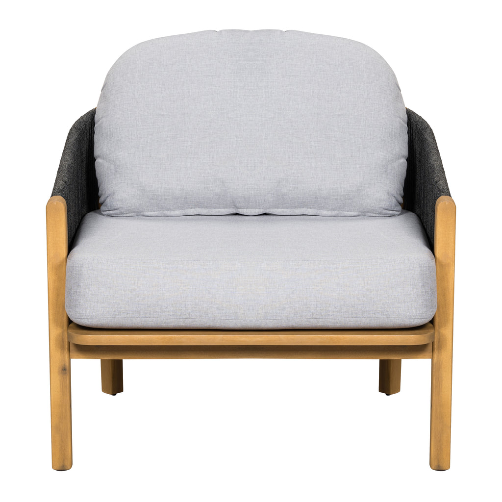 Grotta Outdoor Wood Club Chair