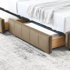 Full Size Storage Upholstered Tufted Bed Frame