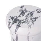 18.11"H Sculptural MGO Side Table