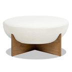 Bali 37" Round Upholstered Cocktail Ottoman