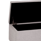 Cosmopolitan 34 Inch Wide Storage Ottoman in Cloud
