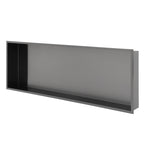 37" x 13" Stainless Steel Shower Niche, Gunmetal