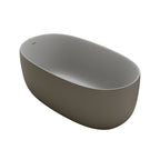 47'' Freestanding Bathtub Resin Stone Soaking Bathtub