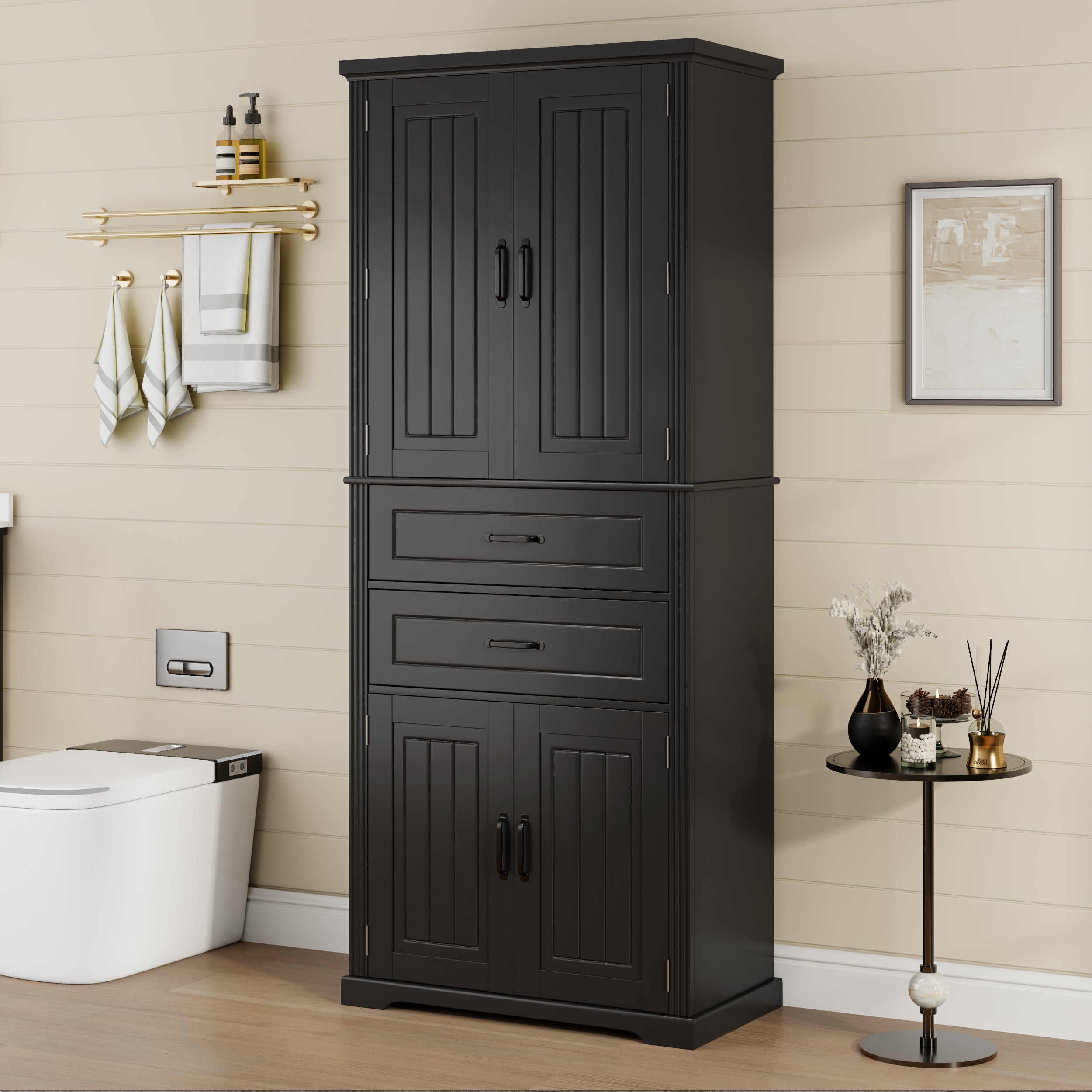 Storage Cabinet with Multi-Functional Storage Space