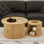 Round Nesting Coffee Table Set of 2