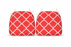 Outdoor Chair Cushions with Straps - Set of 4 Plaid