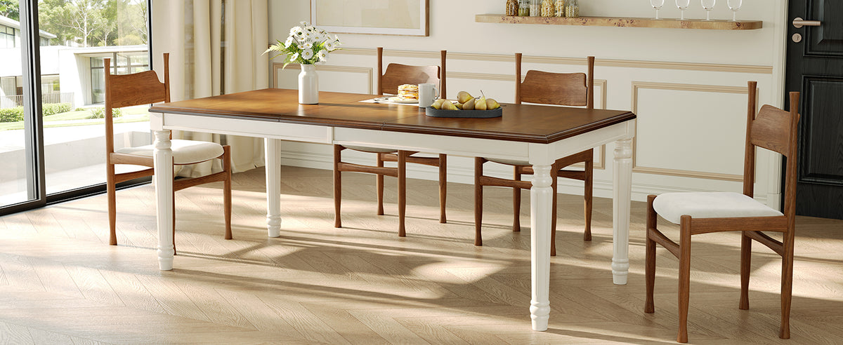 TREXM Traditional Rectangular Dining Table