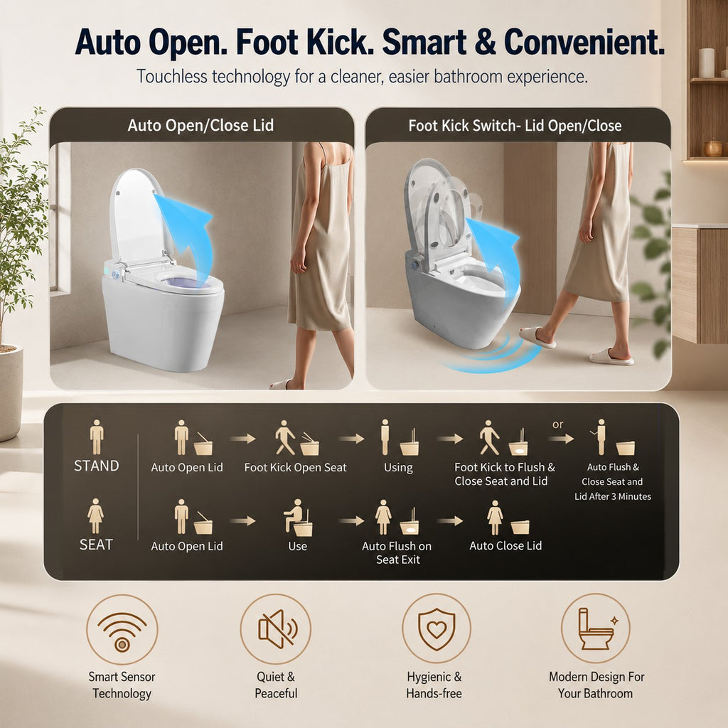 Smart Toilet With Built-In Bidet