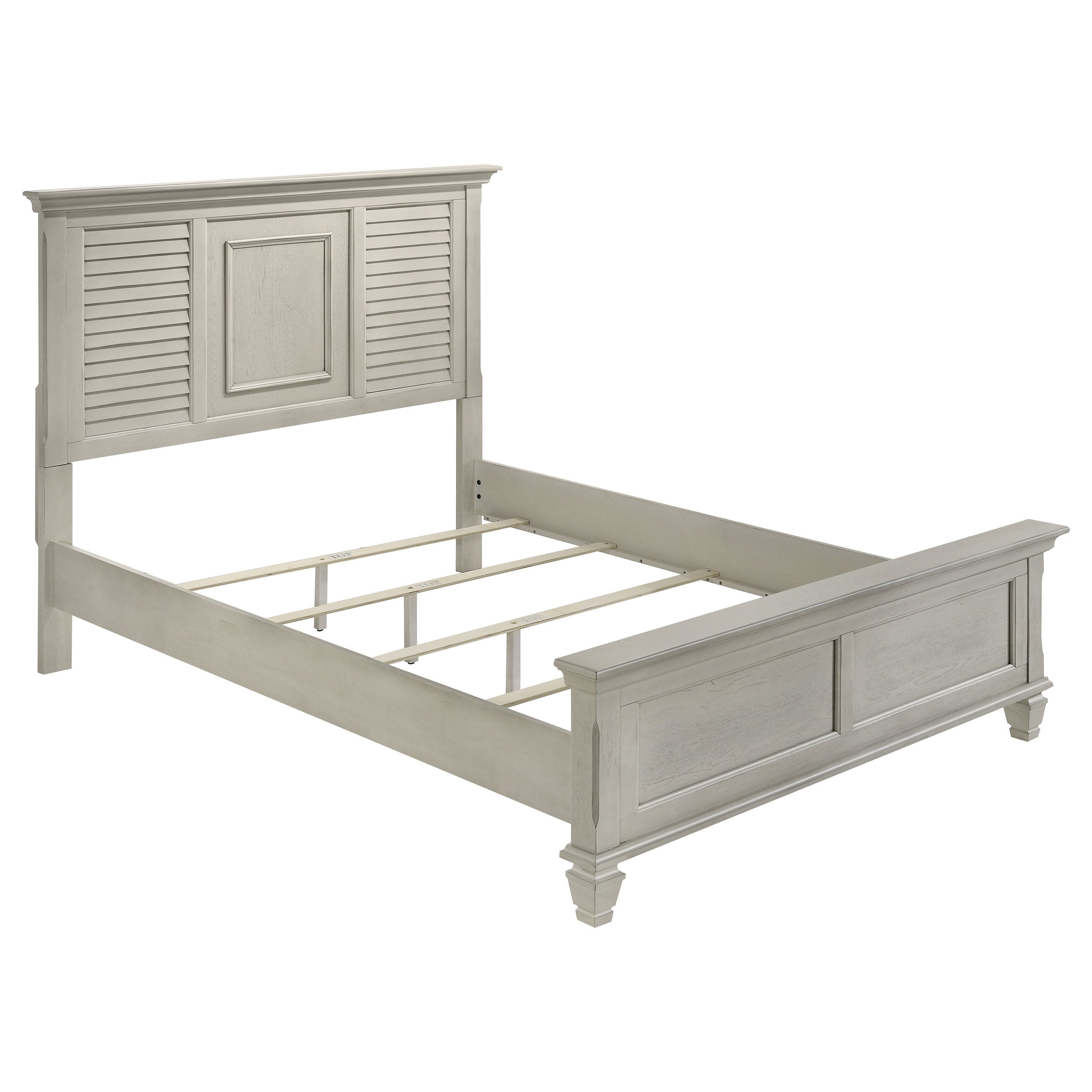 Hazelwood Distressed Wood Panel Bed