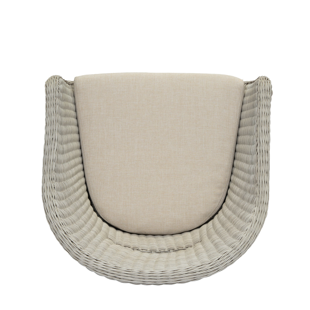 Outdoor Dining Arm Chair with Cushion, Set of 2