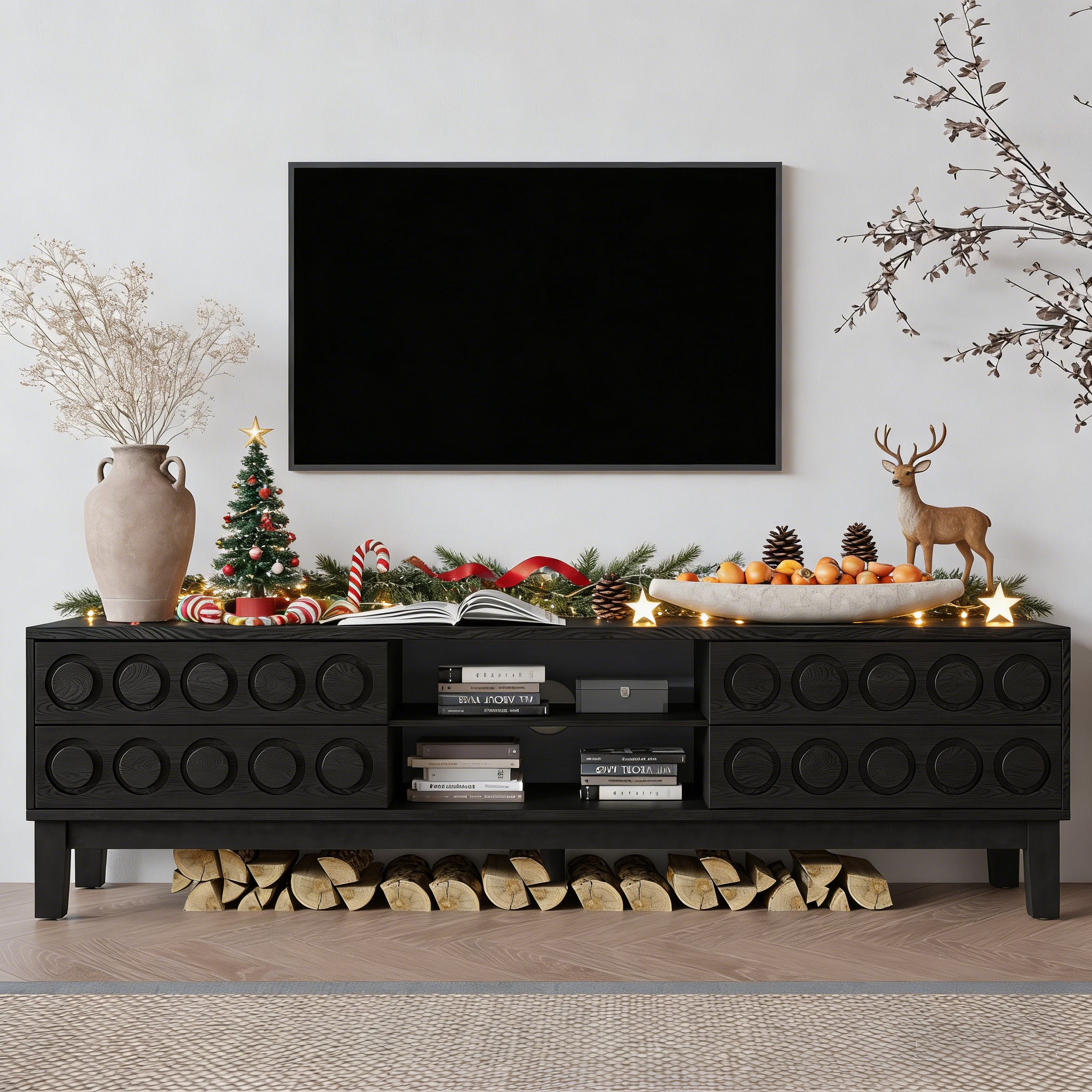 Modern Mid-Century Media Console
