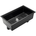 30 Inch Granite Kitchen Sink Undermount Single Bowl Drop-In Basin for RV Bar