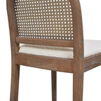 Panama 26.5" Curved Back Cane Rattan Counter Stool, Set of 2