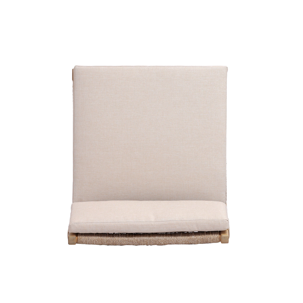 OMI Lounge Chair Acacia and Rope Design