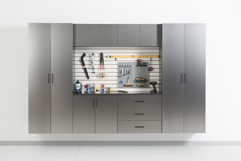 Astro Series 32 in. W x 79 in. H x 20 in. D Metal Wall Mounted Storage Cabinet
