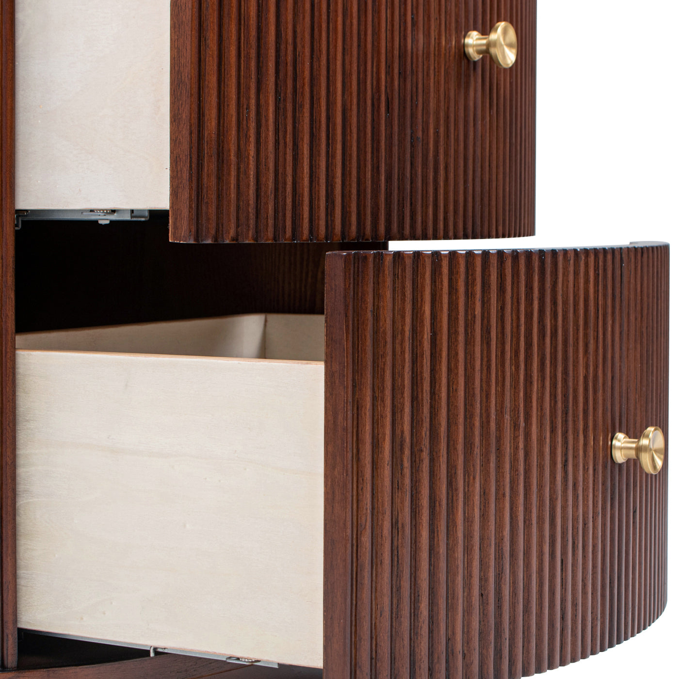 Valentine 24" 2-Drawer Storage Side Table, Dark