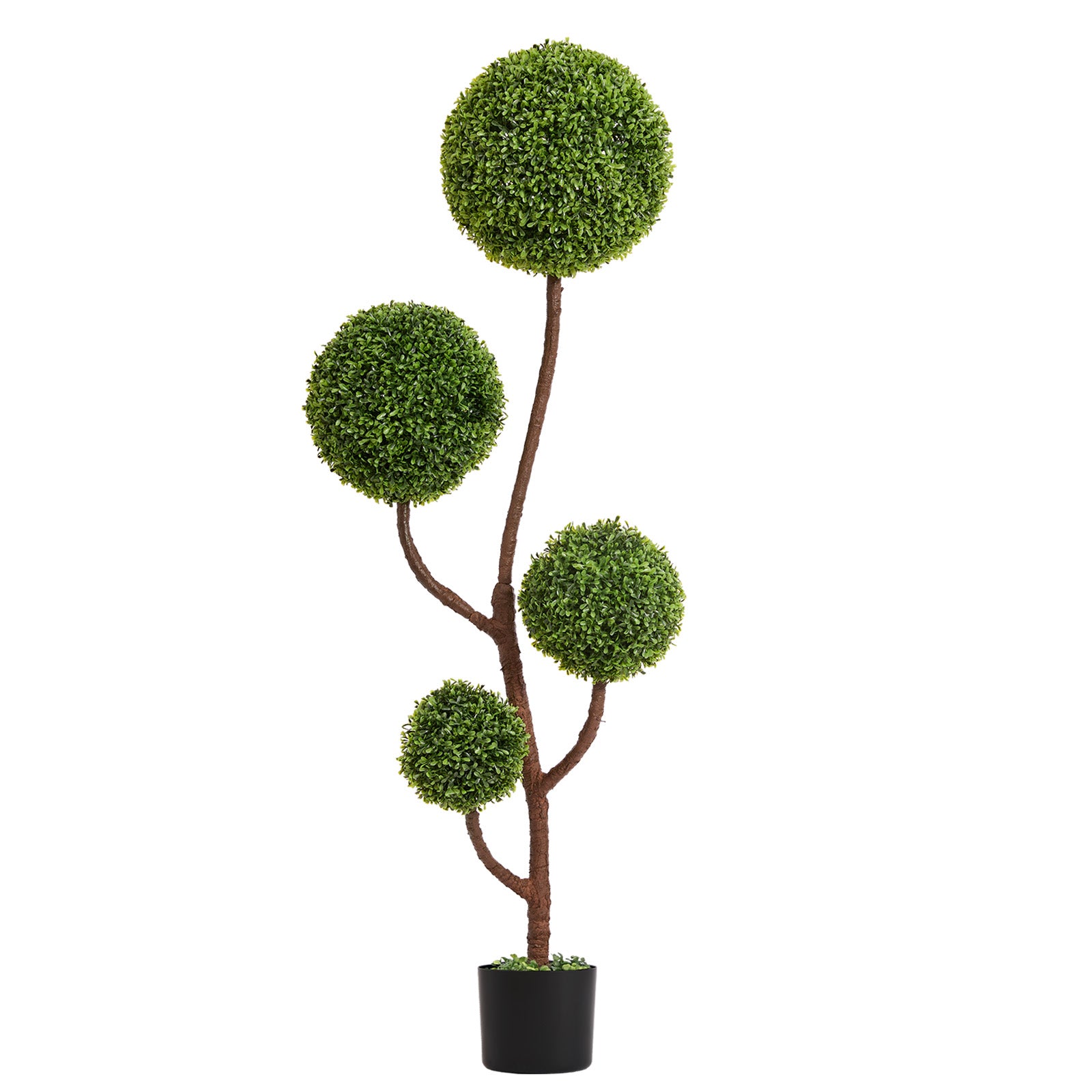 Artificial Boxwood Topiary Tree - 5FT Tall Triple Ball Shape