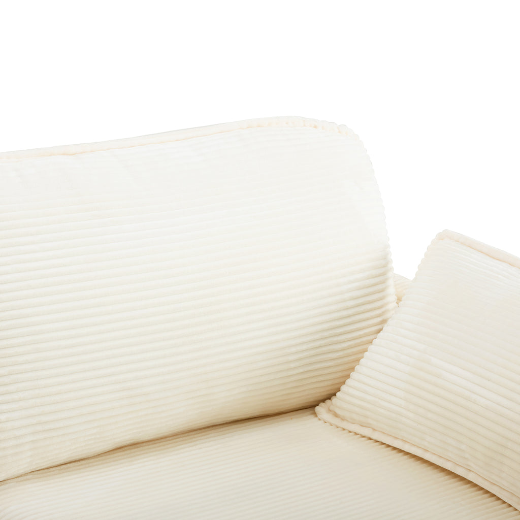 69" Plush Cloud Loveseat: Modular 2-Seater Sectional Sofa
