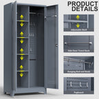 Gray And Heavy Duty Storage Cabinet