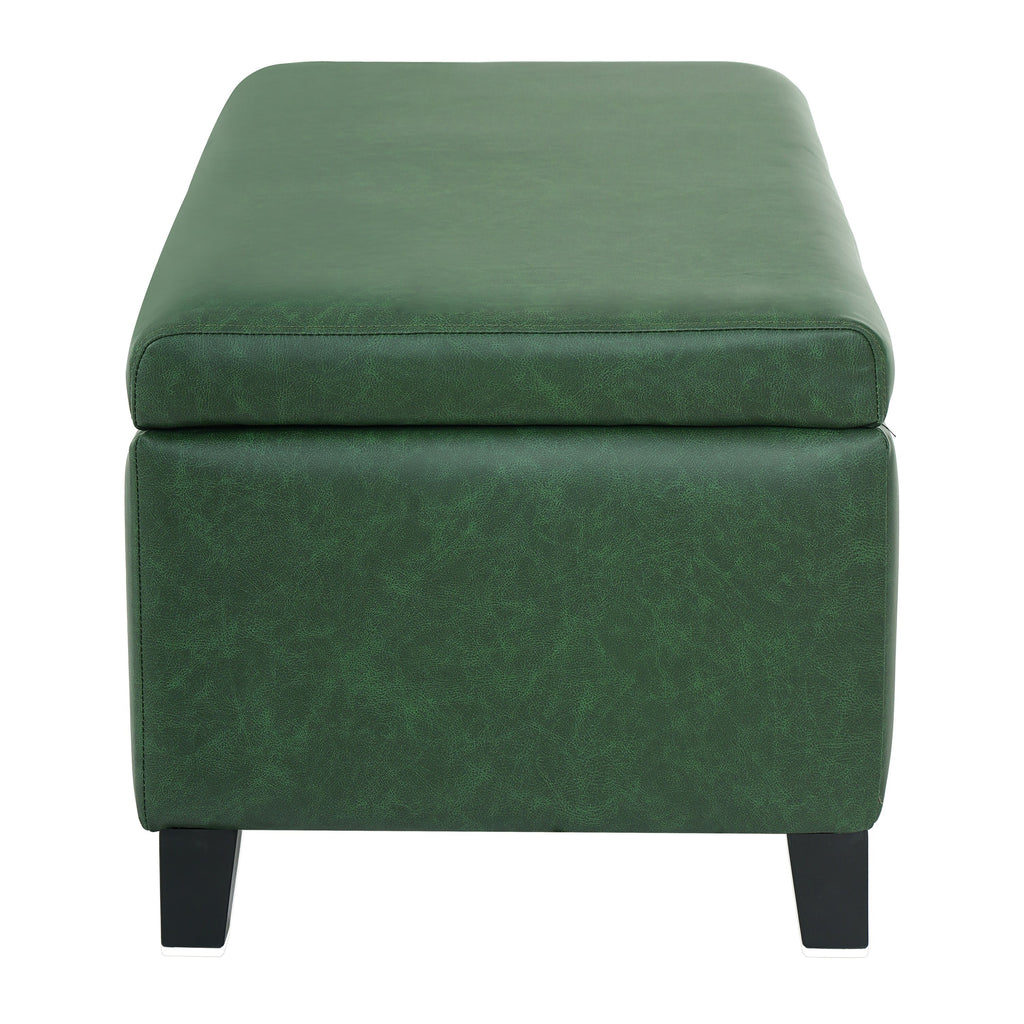 Storage Ottoman with Flip-Top Lid