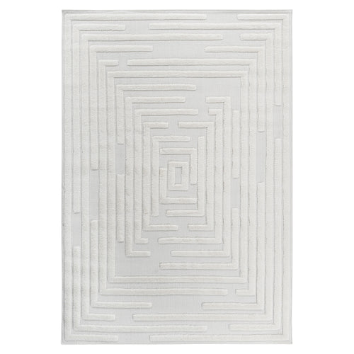 Step Collection High-Low Striped Area Rug