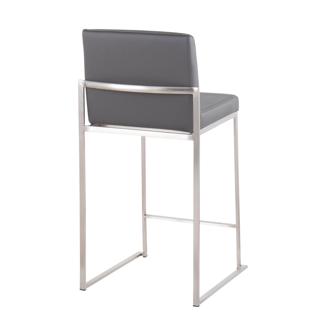 Contemporary High Back Counter Stool