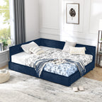 Full Size Storage Upholstered Tufted Bed Frame