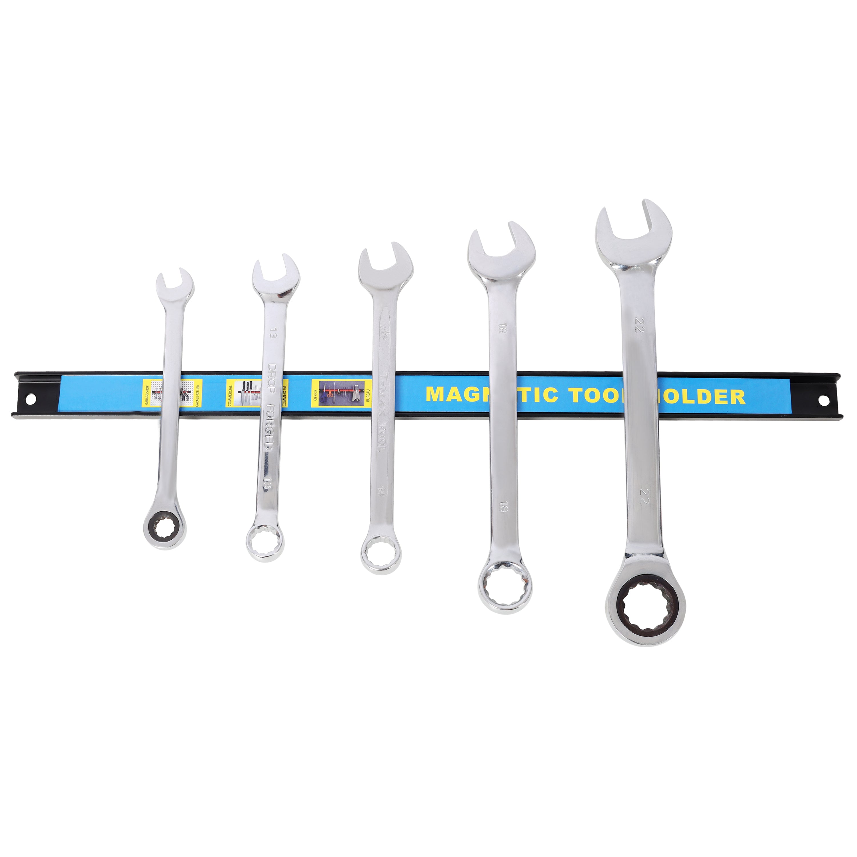 8-Pack 18 Inch Heavy Duty Magnetic Tool Holder Set