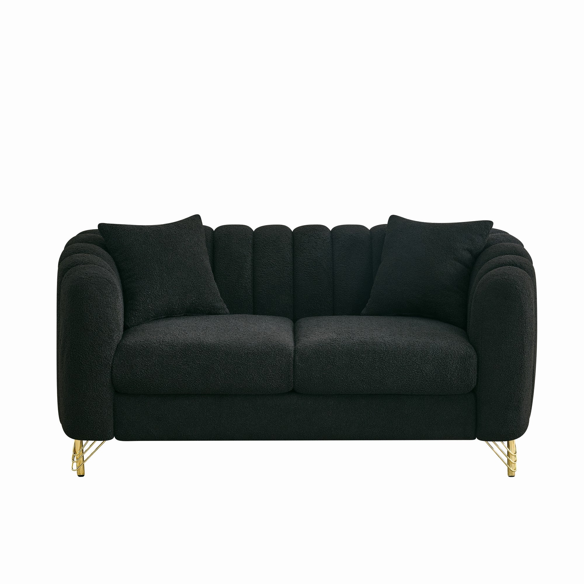 63" Chenille Loveseat Sofa