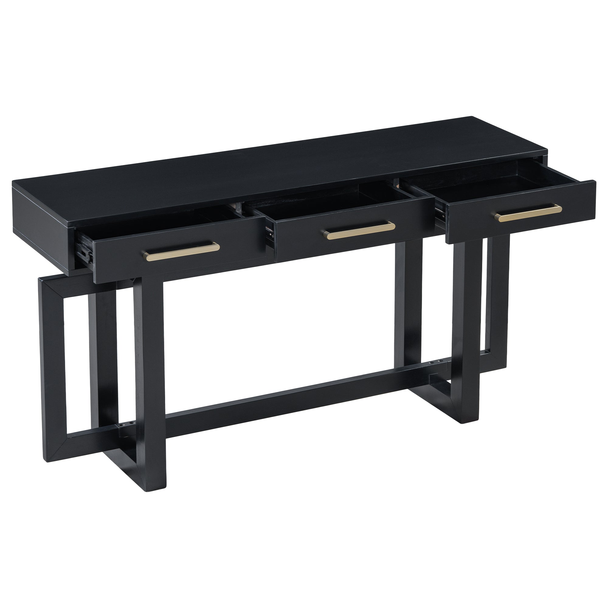 U_STYLE Elegant Console Table with Three Drawers