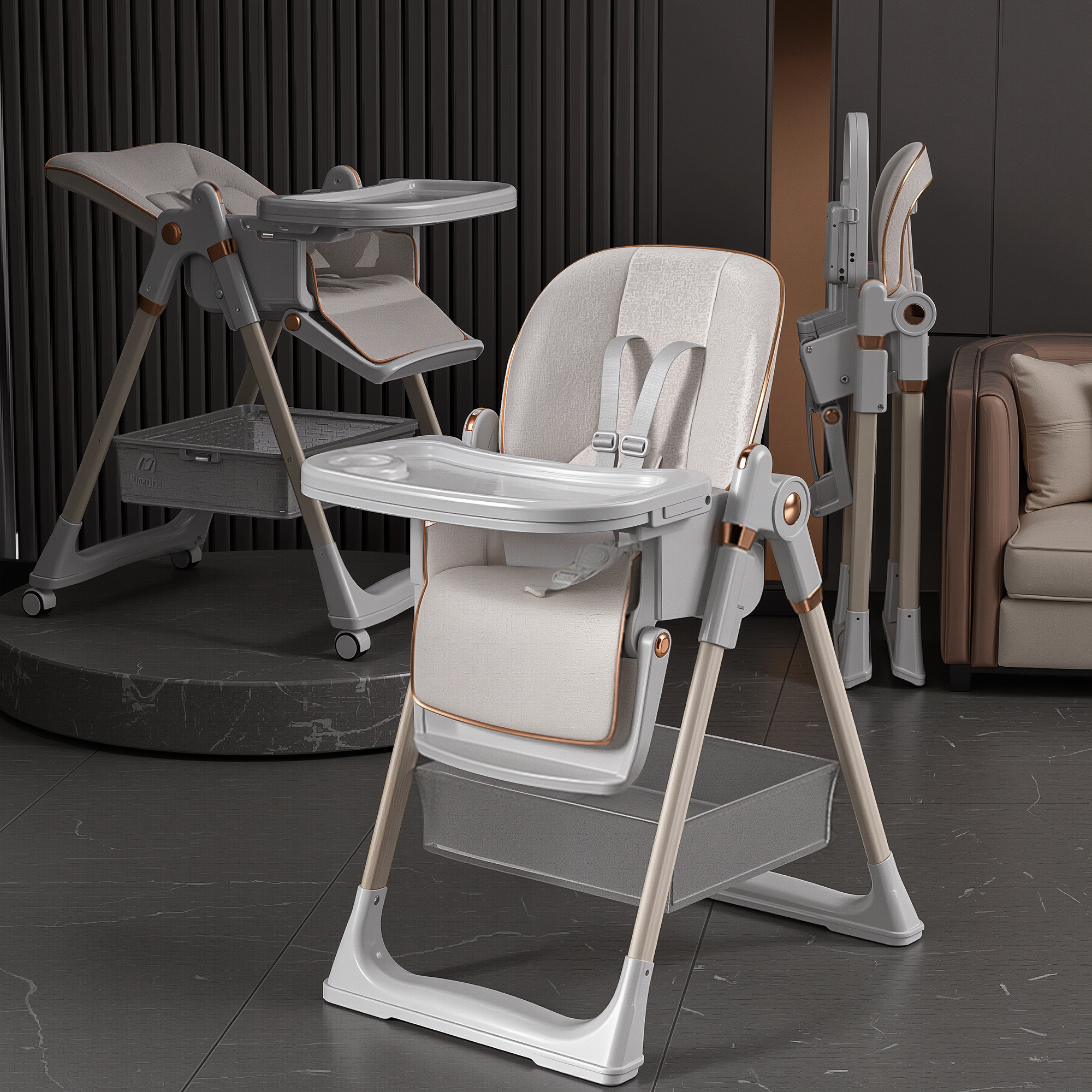 Adjustable Baby High Chair 0-6 Years
