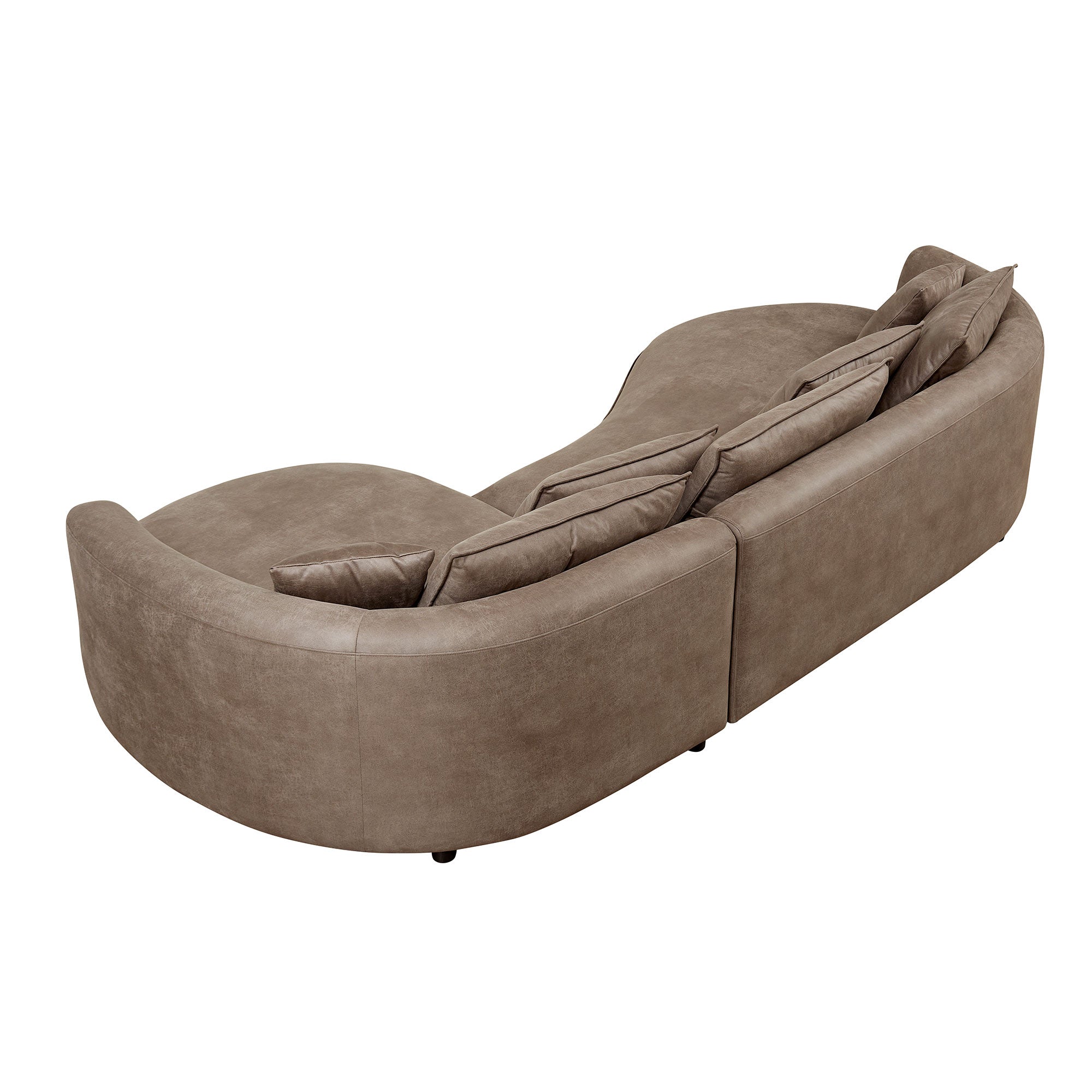 128.74 Inch Modern Sectional Curved Sofa