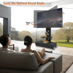 TV Stand with Push-Pull Drawer for Living Room, Bedroom, Offices